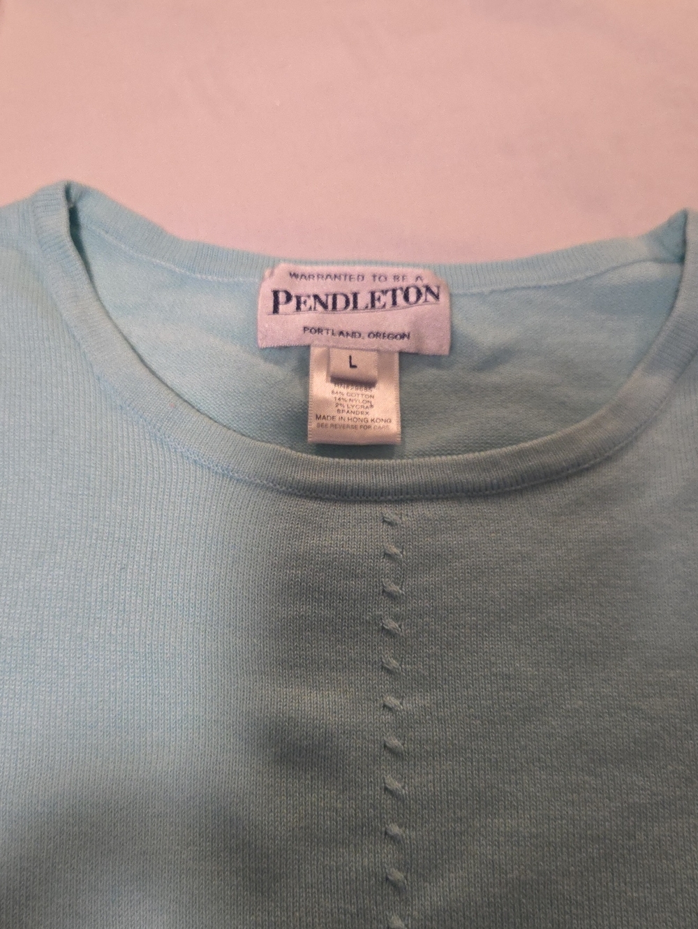 Pendleton Light Blue Short Sleeve Crewneck Tee